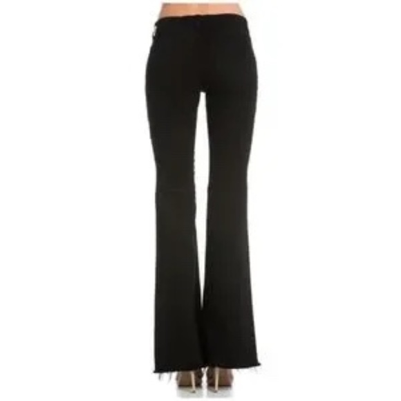𝅺nwt!! MIDRISE BLACK  FLARE JEAN o2 DENIM - Picture 3 of 9